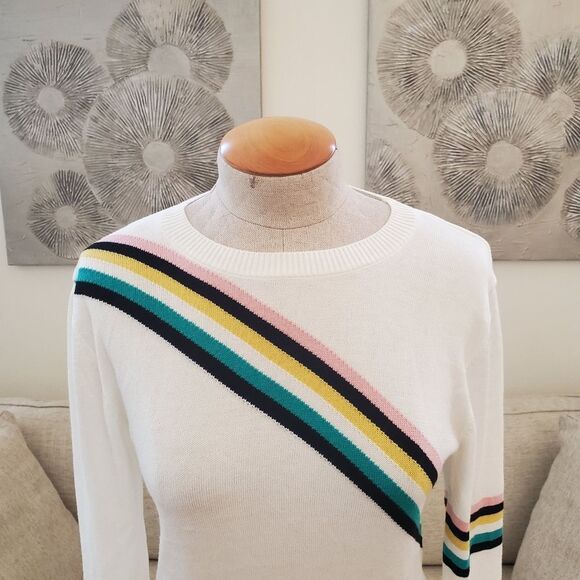 💗 TOPSHOP 💗 Chevron Fine Gauge Sweater - [Size 10] - Picture 6 of 14